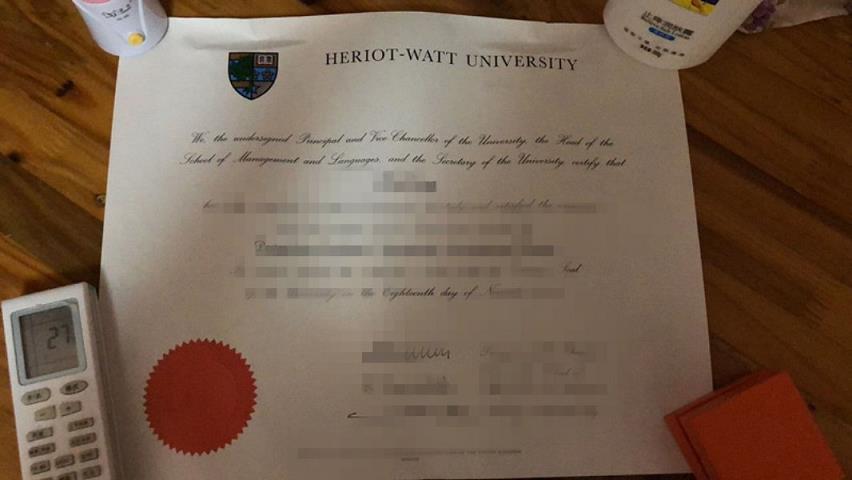 赫瑞瓦特大学马来西亚分校毕业成绩单 Heriot-Watt University Malaysia diploma