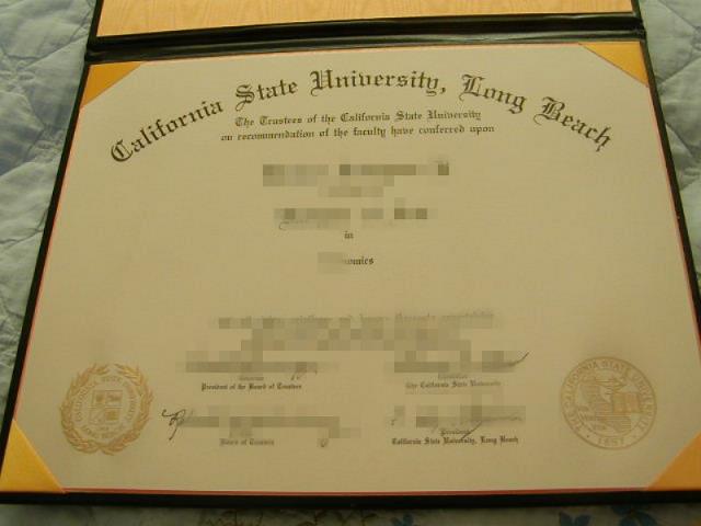 加州州立大学长滩分校毕业模板Diploma文凭