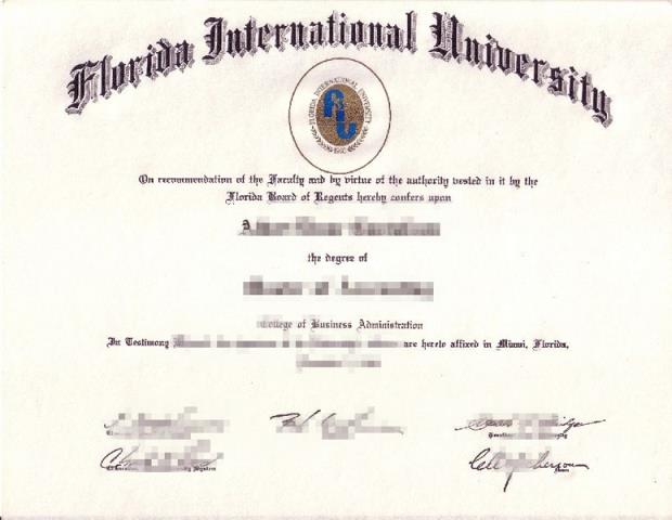 佛罗里达国际大学毕业证Diploma文凭