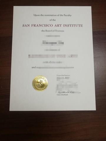 旧金山艺术学院毕业学位Diploma文凭