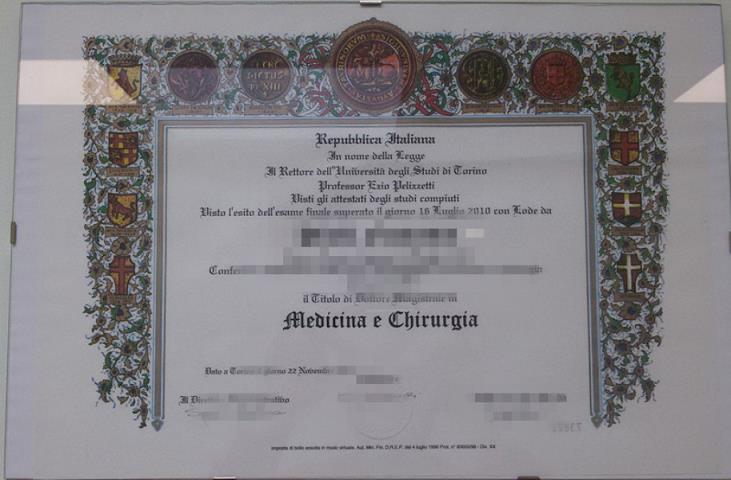 都灵大学毕业证diploma