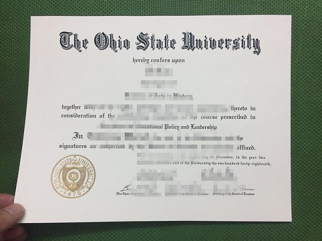 俄亥俄州立大学哥伦布分校毕业证认证成绩单Diploma