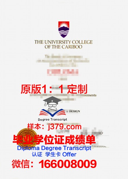 沃特伯格学院硕士毕业证书样本