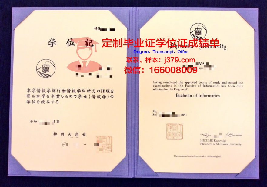 静冈大学毕业证电子版