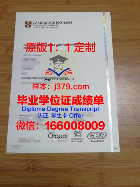 沃特伯格学院毕业证书模板