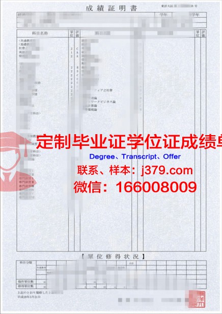 黄帝东洋汉医科大学成绩单