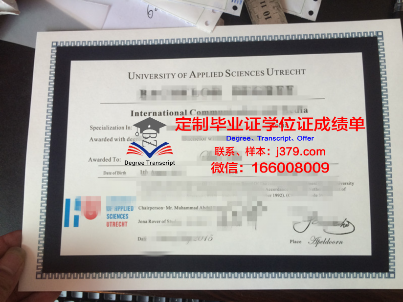瓦萨应用科学大学毕业证壳子